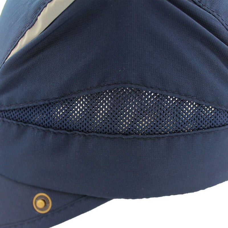 LLmoway Men Sun Caps Flap Hats Quick Dry Breathable Baseball Cap UV Protection Fishing Cap Navy Blue - Image 5